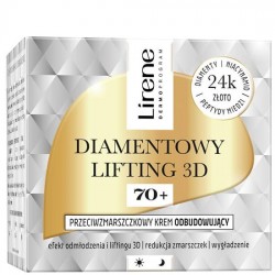 Lirene diamentowy lifting 3d przeciwzmarszczkowy krem odbudowujący 70+ 50 ml