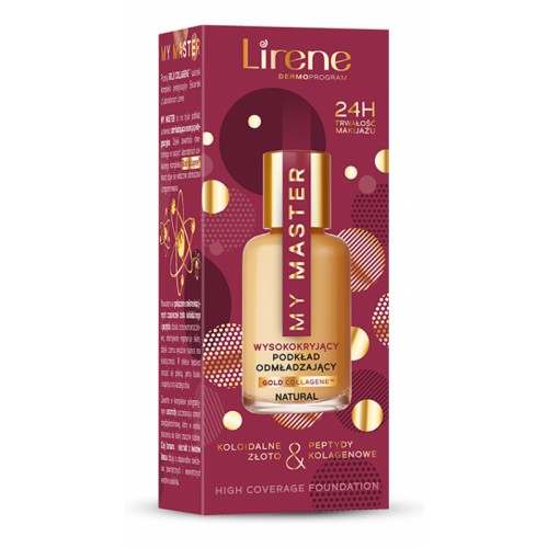 Lirene My Master Wysoko Kryjący Podkład Odmładzający Natural 30 ml