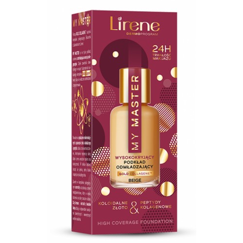 Lirene My Master Wysoko Kryjący Podkład Odmładzający Beige 30 ml