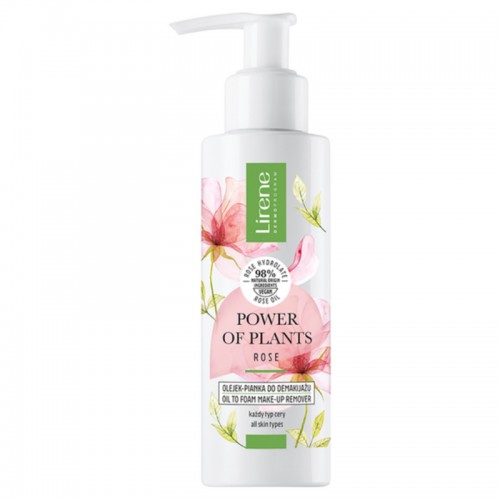 Lirene Power Of Plants Rose Olejek-Pianka do Demakijażu 145 ml