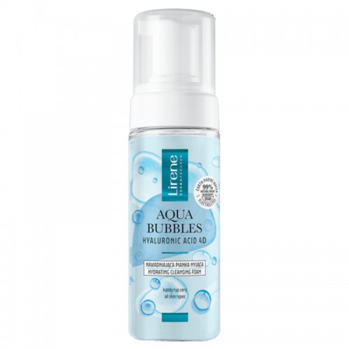 Lirene Aqua Bubbles Hyaluronic Acid 4D Nawadniająca pianka myjąca 150 ml