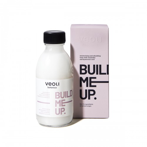 Veoli Botanica BUILD ME UP nawilżająco-odbudowujący tonik z ceramidami i kwasem hialuronowym 150 ml